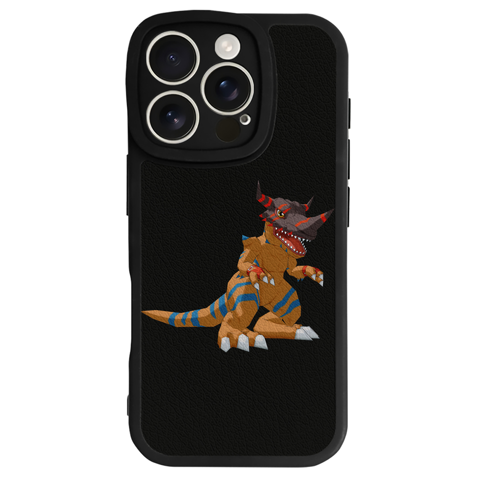 （画像用） Digimon デジタルモンスター/デジモン 【iPhone 16シリーズ対応】シリコンスマホケース（レザー調） 材質：シリコン